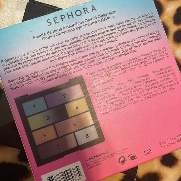 HP🎉•SEPHORA•NIB PALETTE DE FARDS À PAUPIÈRES OMBRÉ OBSESSIONS EYESHADOW PALETTE - Picture 7 of 7